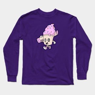 Retro Ice Cream with Sprinkles Long Sleeve T-Shirt